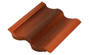 Цементно-песчаная черепица рядовая Sea Wave антик