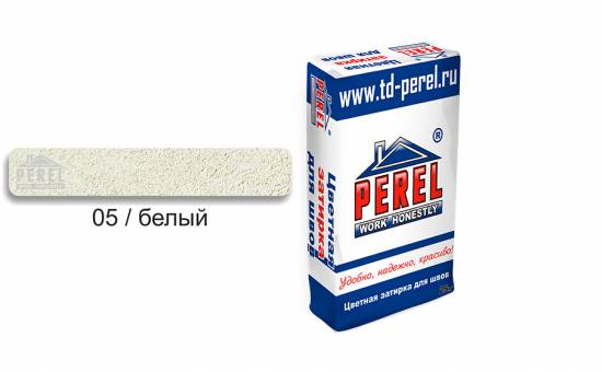 Затирка для швов PEREL RL 0405 белая, 25 кг