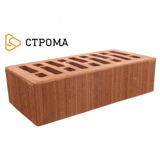 Кирпич Строма брянский одинарный (терракотовый) бархат