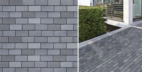 Тротуарный кирпич «ABC-Klinkergruppe» Berlin blau-anthrazit 200х100х52